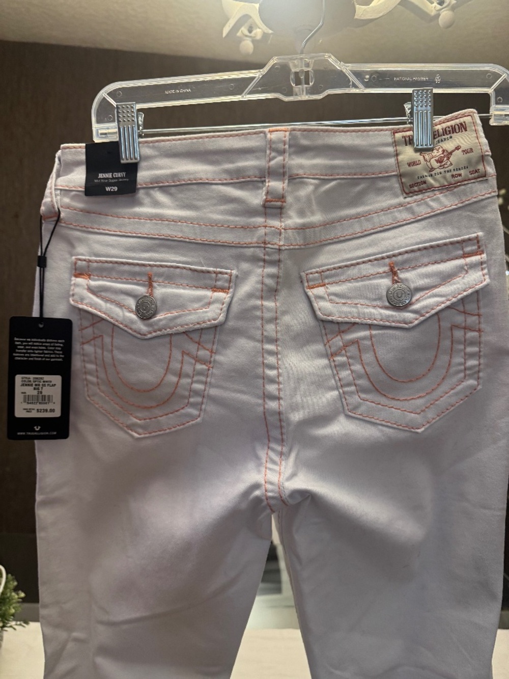 True religion white jeans